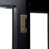 Temple &amp; Webster Black Bradford Glass Display Cabinet