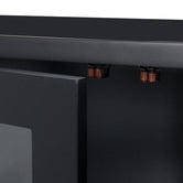 Temple &amp; Webster Black Bradford Glass Display Cabinet