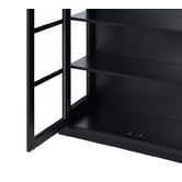 Temple &amp; Webster Black Bradford Glass Display Cabinet