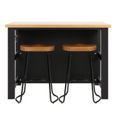 Temple &amp; Webster Vonn Kitchen Island Bench with Storage