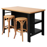 Temple &amp; Webster Vonn Kitchen Island Bench with Storage
