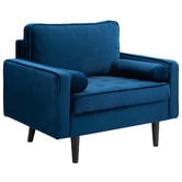 Temple &amp; Webster Stockholm Velvet Armchair