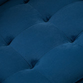 Temple &amp; Webster Navy Stockholm Velvet 3 Seater Sofa &amp; Armchair Set