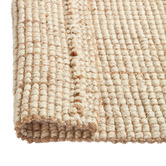 Temple &amp; Webster Natural Marlie Hand-Woven Wool-Blend Rug