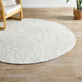 Temple &amp; Webster Bleached Premium Braided Jute Rug