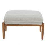 Temple &amp; Webster Stone Aldric Armchair &amp; Ottoman Set