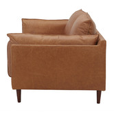 Temple &amp; Webster Terry 3 Seater Genuine Leather Sofa