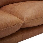 Temple &amp; Webster Terry Premium Genuine Leather Sofa