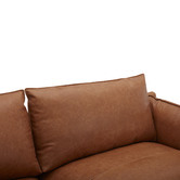 Temple &amp; Webster Terry Premium Genuine Leather Sofa