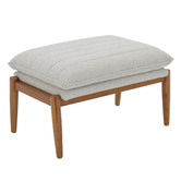 Temple &amp; Webster Stone Aldric Armchair &amp; Ottoman Set