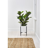 Temple &amp; Webster Cina Ceramic &amp; Iron Planter on Stand