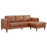 Temple &amp; Webster Brahm Premium 3 Seater Sofa with Reversible Chaise