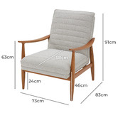 Temple &amp; Webster Stone Aldric Upholstered Armchair