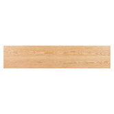 Temple &amp; Webster Natural &amp; Black Ski-Leg Oak Wood Dining Bench