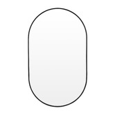 Temple &amp; Webster Tate Oval Metal Framed Wall Mirror