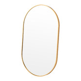 Temple &amp; Webster Tate Oval Metal Framed Wall Mirror