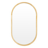 Temple &amp; Webster Tate Oval Wooden Framed Wall Mirror