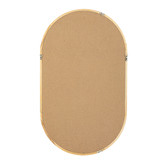 Temple &amp; Webster Tate Oval Wooden Framed Wall Mirror