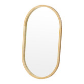 Temple &amp; Webster Tate Oval Wooden Framed Wall Mirror