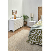Temple &amp; Webster Whitewash Kingscliff 6 Drawer Chest