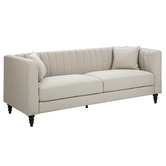 Temple &amp; Webster Beige Charlotte 3 Seater Sofa