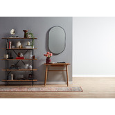 Temple &amp; Webster Tate Oval Metal Framed Wall Mirror