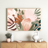 Temple &amp; Webster Australian Native Blooms Framed Canvas Wall Art