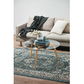 Temple &amp; Webster Stad Glass Top Coffee Table