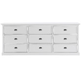 Temple &amp; Webster Hamptons 9 Drawer Chest