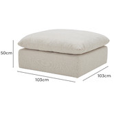 Temple &amp; Webster Martine Upholstered Ottoman