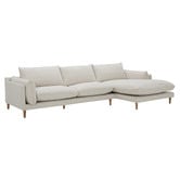 Temple &amp; Webster Terry 4 Seater Sofa with Chaise