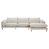 Temple &amp; Webster Terry 3 Seater Sofa with Chaise
