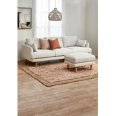Temple &amp; Webster Bungalow Premium 3 Seater Fabric Sofa