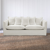 Temple &amp; Webster Montauk 3 Seater Slipcover Sofa