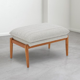 Temple &amp; Webster Stone Aldric Armchair &amp; Ottoman Set