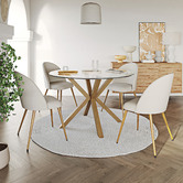 Temple &amp; Webster 4 Seater Charlie Dining Table &amp; Chair Set