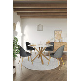 Temple &amp; Webster 120cm Charlie Round Glass Dining Table