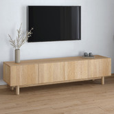 Temple &amp; Webster Anika Mango Wood Entertainment Unit