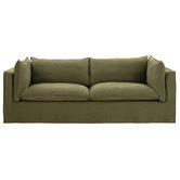 Temple &amp; Webster Jude 3 Seater Slipcover Sofa