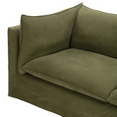 Temple &amp; Webster Jude 3 Seater Slipcover Sofa, Armchair, &amp; Ottoman Set