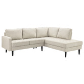 Temple &amp; Webster Beige Stockholm 5 Seater Sofa with Chaise