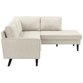 Temple &amp; Webster Beige Stockholm 5 Seater Sofa with Chaise