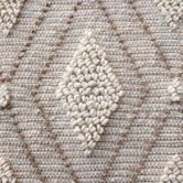 Temple &amp; Webster Rowie Hand-Woven Cotton &amp; Wool Rug