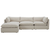 Temple &amp; Webster Martine Premium 4 Piece Chaise Set