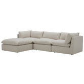 Temple &amp; Webster Martine Premium 4 Piece Chaise Set
