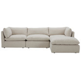 Temple &amp; Webster Martine Premium 4 Piece Chaise Set