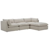 Temple &amp; Webster Martine Premium 4 Piece Chaise Set