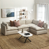 Temple &amp; Webster Martine Upholstered Armless Chair