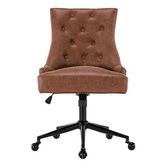 Temple &amp; Webster Tan Windsor Scoop Back Office Chair