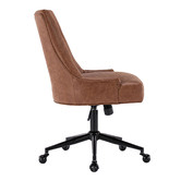 Temple &amp; Webster Tan Windsor Scoop Back Office Chair